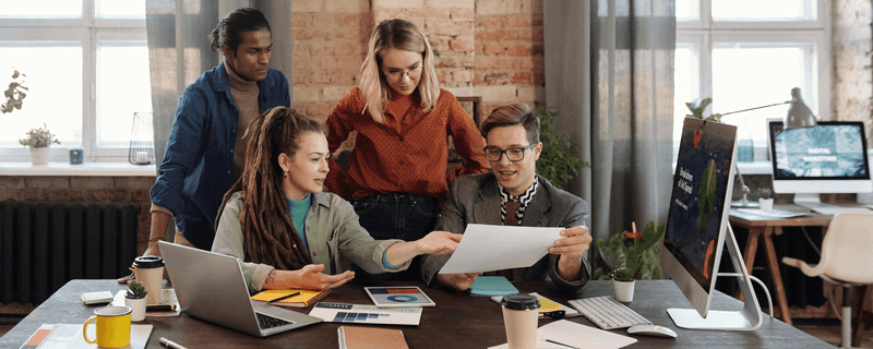 People in a meeting 