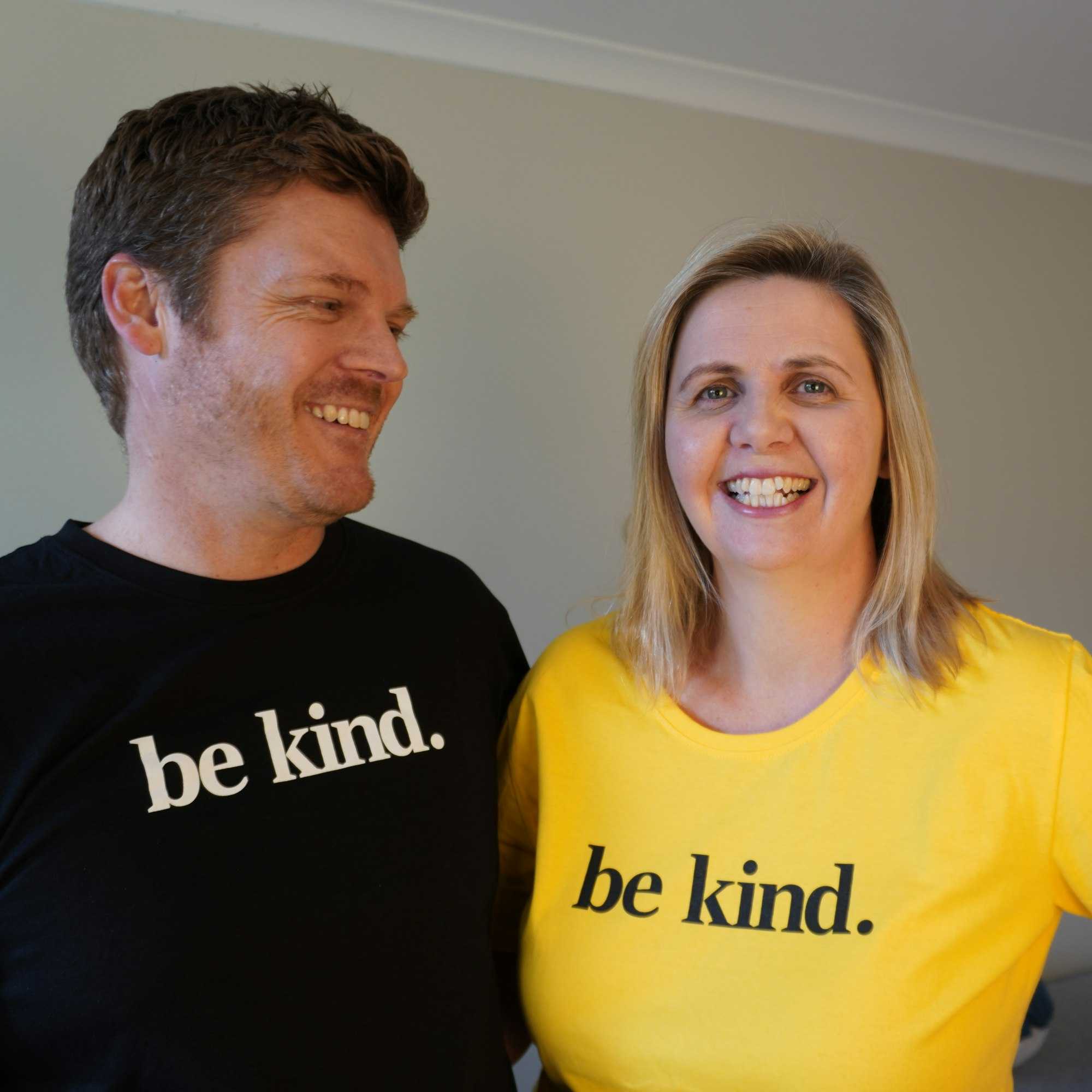 Directors at Belong Creative with 'be kind' t-shirts