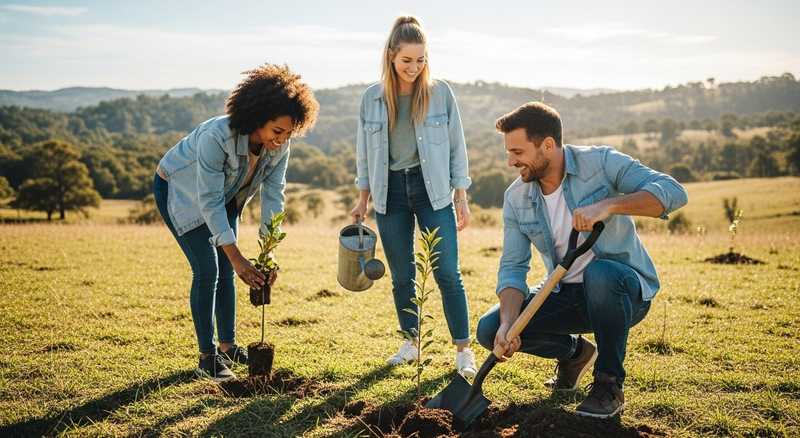 Employees engaging in a team building project, reflecting a positive, values-driven company culture.