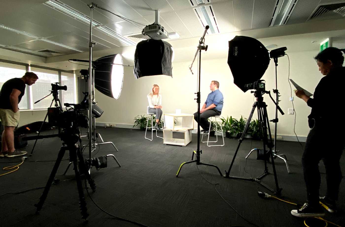 Behind-the-scenes view of Allianz corporate video production | Belong Creative