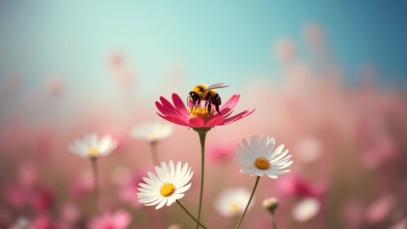 Bee on flower