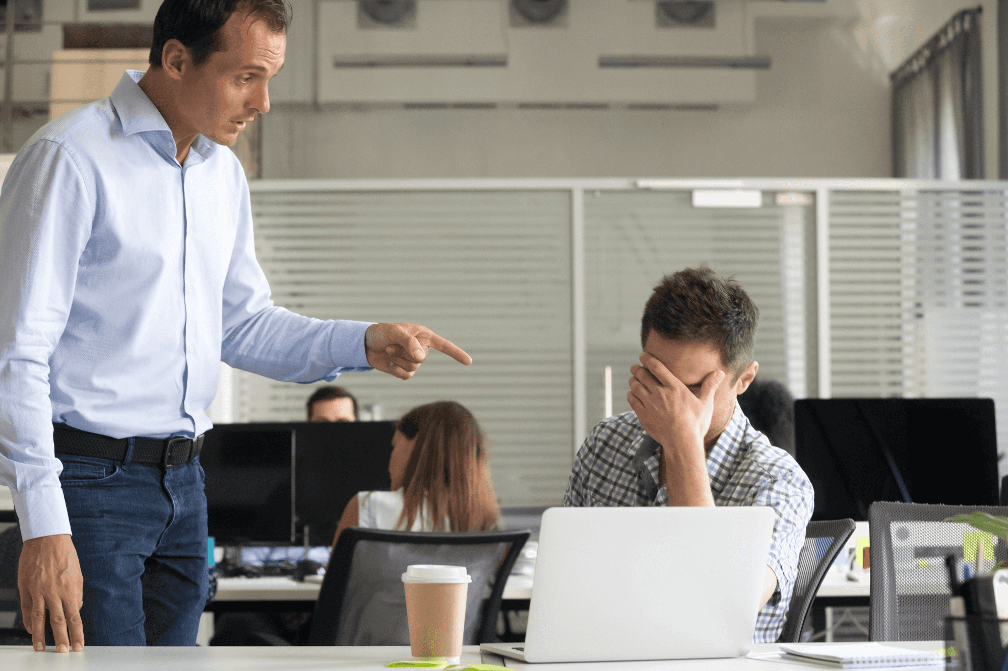 Irritable employee due to burnout